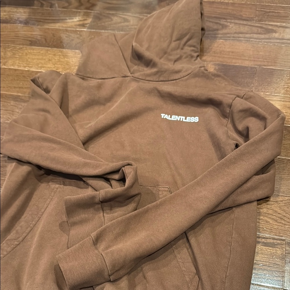 Talentless brown hoodie